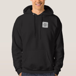 Minimalistisches Firmenlogo Hoodie