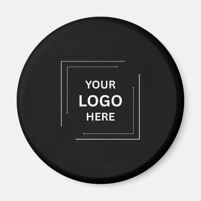 Minimalistisches Firmenlogo Magnet (Vorne)