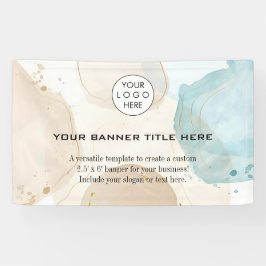 Minimalistisches Firmenlogo Modernes berufliches W Banner