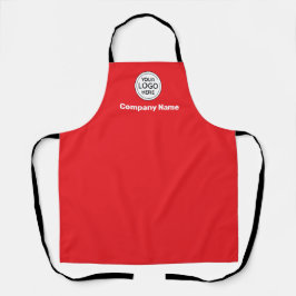 Minimalistisches Firmenlogo Schürze