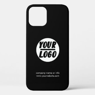 Minimalistisches Firmenlogo | Schwarz/Weiß Case-Mate iPhone Hülle