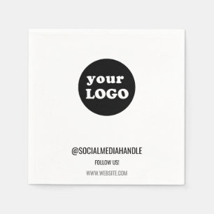Minimalistisches Firmenlogo Serviette