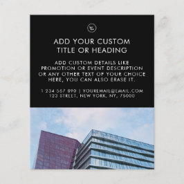 Minimalistisches Firmenlogo und Foto Flyer