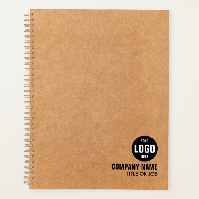Minimalistisches Firmenlogo und Jobtitelplan Planer (Vorderseite)