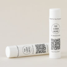 Minimalistisches Firmenlogo und QR-Code