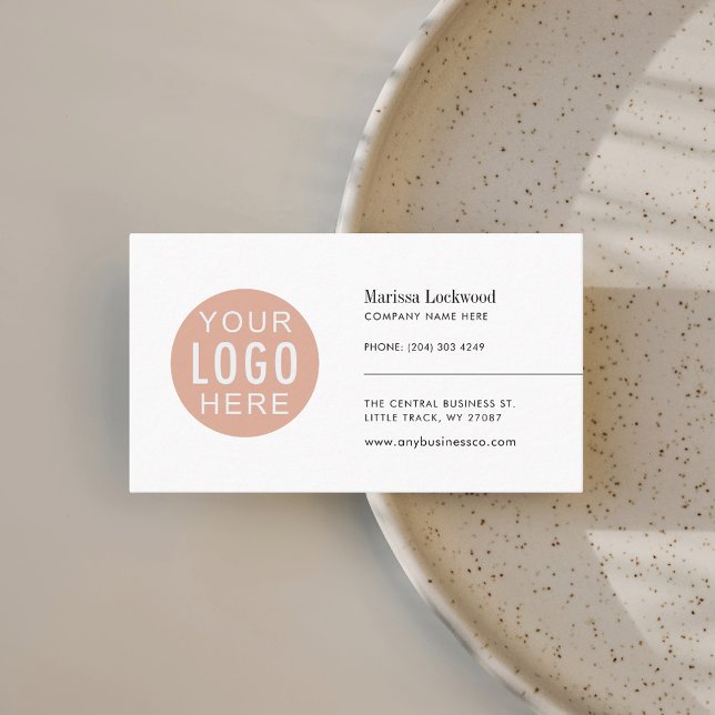 Minimalistisches Firmenlogo Visitenkarte (Modern Company Logo Minimalist Business Card)