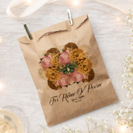 Minimalistisches florales Elegant Hochzeitsgast Geschenktütchen