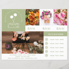 Minimalistisches Florist Business Foto Flyer