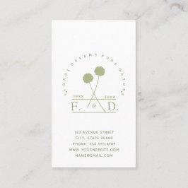 Minimalistisches Floristengeschäft Visitenkarte