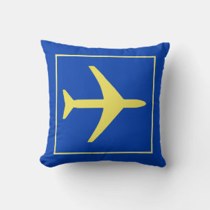 Minimalistisches Flugzeug-Flugzeug Fliegenkissen Kissen