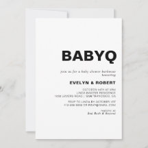 Minimalistisches formales BabyQ Baby Duschgrill