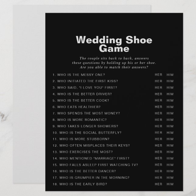 Minimalistisches formales Schwarz-Hochzeit-Shoe-Sp (Vorne/Hinten)