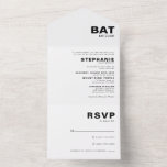 Minimalistisches formelles Elegant Bat Mitzvah All In One Einladung<br><div class="desc">Diese minimalistische formale elegante Fledermausmitzvah ist perfekt für eine einfache religiöse Feier. Das Design bietet einen schönen Schriftart in einem weißen Hintergrund,  um Ihre Veranstaltung zu ergänzen.</div>