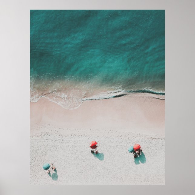 Minimalistisches Foto am Strand Poster (Vorne)
