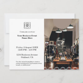 Minimalistisches Foto | Berufliches Business-Event Einladung