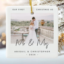 Minimalistisches Foto Erste Weihnachten als Mr. &