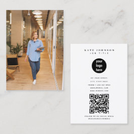 Minimalistisches Foto für das einfache Business-Lo Visitenkarte