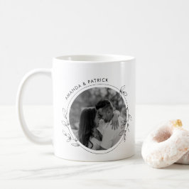Minimalistisches Foto für kundenspezifische Valent Kaffeetasse