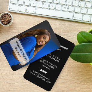 Minimalistisches Foto für Manager und Mitarbeiter Visitenkarte