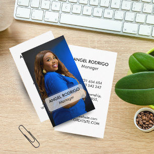 Minimalistisches Foto für Manager und Mitarbeiter Visitenkarte