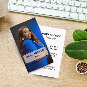 Minimalistisches Foto für Manager und Mitarbeiter Visitenkarte