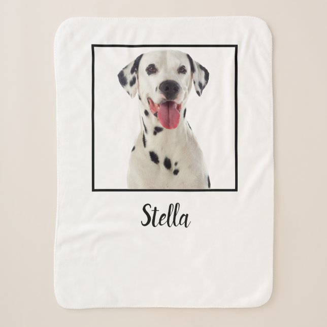 Minimalistisches Foto für Weißhunde Sherpadecke (Vorderseite)