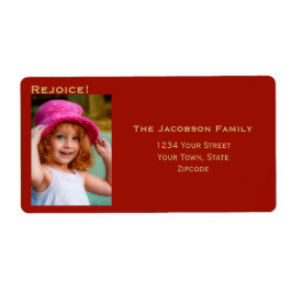 Minimalistisches Foto Große Rote Rücksendeadresse