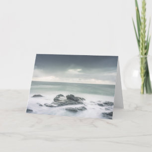 Minimalistisches Foto Küstenlandschaft Karte