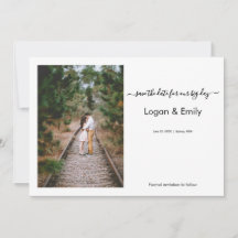 Minimalistisches Foto Moderne Hochzeit speichern S