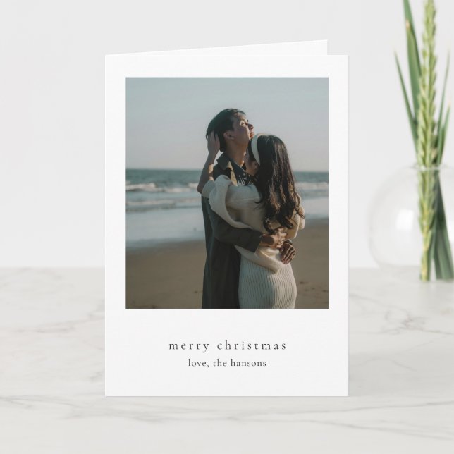 Minimalistisches Foto Modernes Weihnachten (Vorderseite)