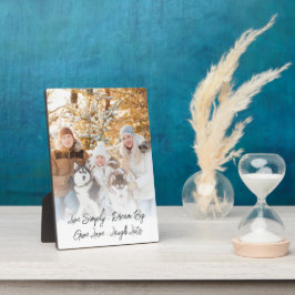 Minimalistisches Foto-Overlay Fotoplatte
