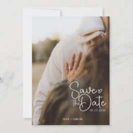 Minimalistisches Foto Save the Date Card - Moderne