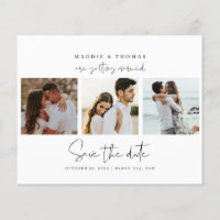 Minimalistisches Foto Save the Date Einladung