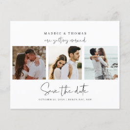 Minimalistisches Foto Save the Date Einladung Flyer