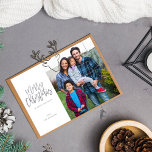 Minimalistisches Foto w Silver Sparkle Frohe Weihn<br><div class="desc">Senden Sie Ihre Urlaubswünsche stilvoll mit Ihrem Minimalistischen Foto mit einer Silver Sparkle Frohe Weihnachtskarte.</div>