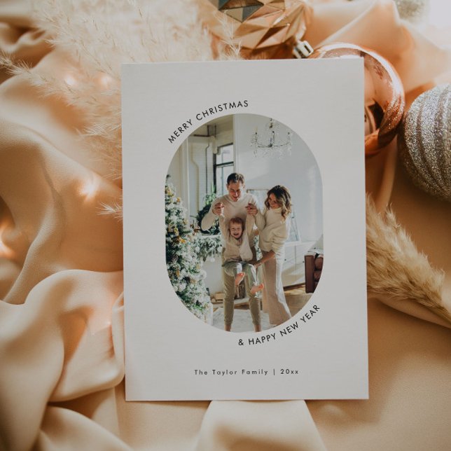 Minimalistisches Foto Weihnachtskarte Einladung (Von Creator hochgeladen)