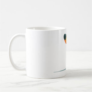Minimalistisches Frauen- und Hundeillustrationsges Kaffeetasse