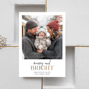 Minimalistisches fröhliches und helles Weihnachtsf Feiertagskarte