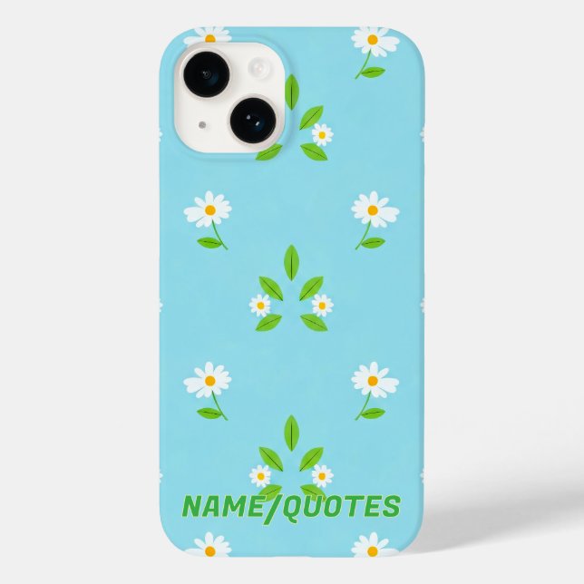 Minimalistisches Frühlingsblumenmuster Case-Mate iPhone 14 Hülle (Rückseite)