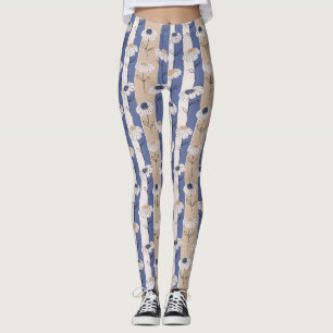 Minimalistisches Gänseblümchen-Blumenmuster (1) Leggings