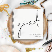 Minimalistisches Gast-Buch für Graduate Script