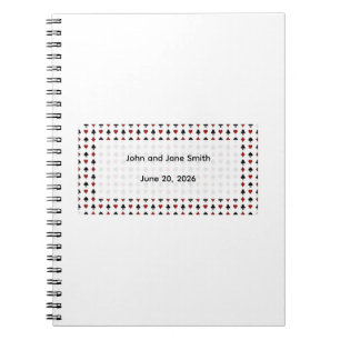 Minimalistisches Gästebuch zum Zeichnen von Karten Notizblock