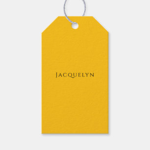 Minimalistisches Gelb Orange Einfach Elegant Moder Geschenkanhänger