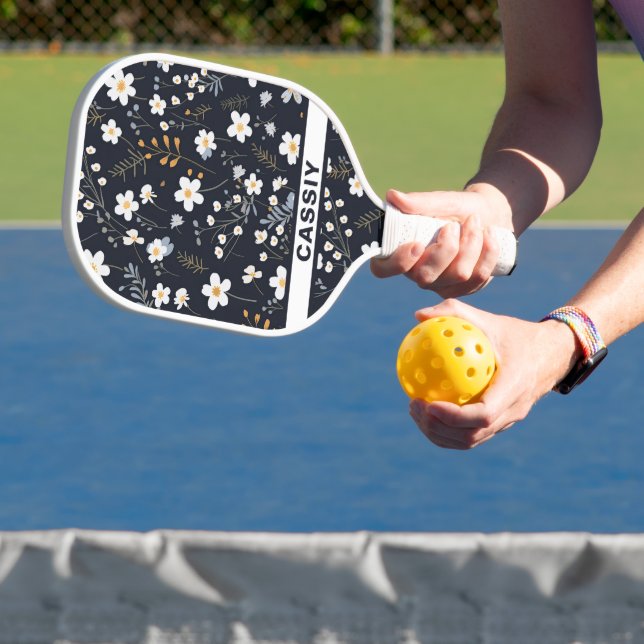 Minimalistisches Gentle Garden Wildblumen Kinderzi Pickleball Schläger (InSitu)