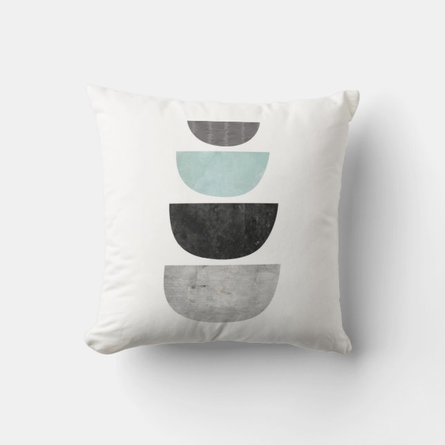 Minimalistisches geometrisches abstraktes modernes kissen (Vorderseite)