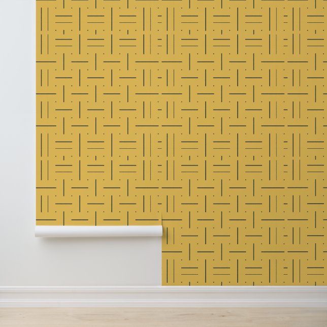 Minimalistisches geometrisches Gitter: Ein moderne Tapete (Anwendung)