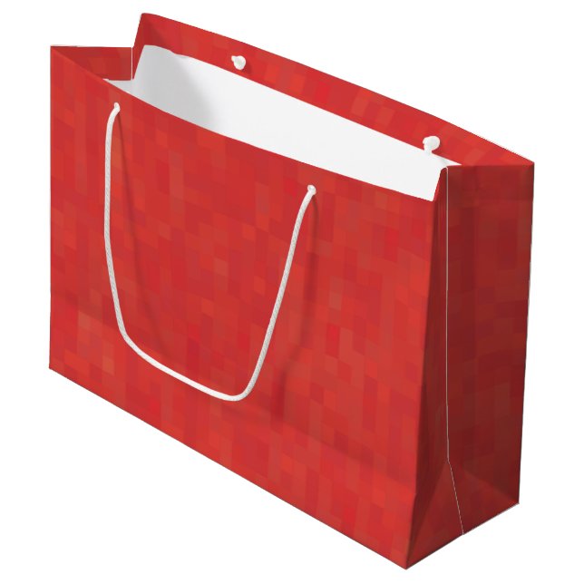Minimalistisches geometrisches Muster, elegant, mo Große Geschenktüte (Vorderseite Schrägansicht)