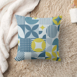 Minimalistisches geometrisches Muster mit einfache Kissen