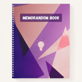 Minimalistisches geometrisches Notizbuch