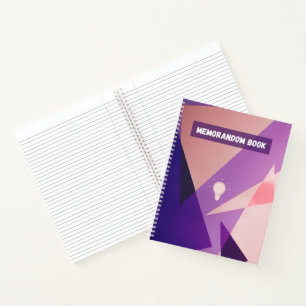 Minimalistisches geometrisches Notizbuch